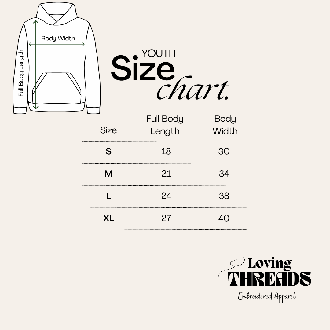 CHC Embroidered Zip-Up Youth Hoodie