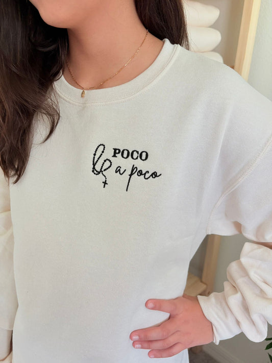 Poco a Poco Embroidered Sweatshirt