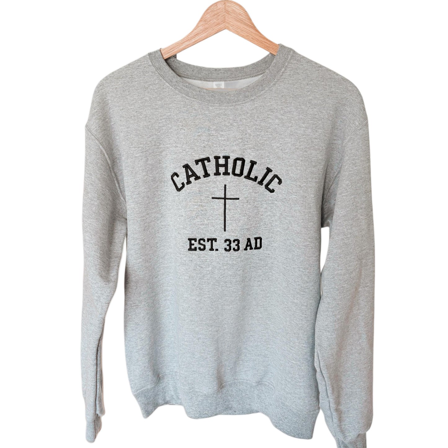 Catholic EST. 33 AD Crewneck Sweatshirt