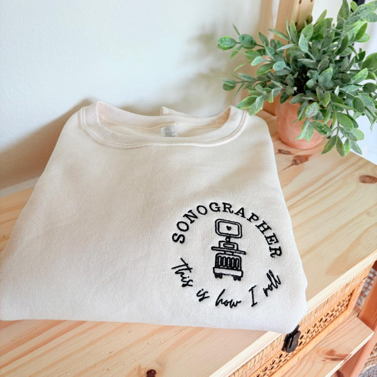 Sonographer Embroidered Sweatshirt